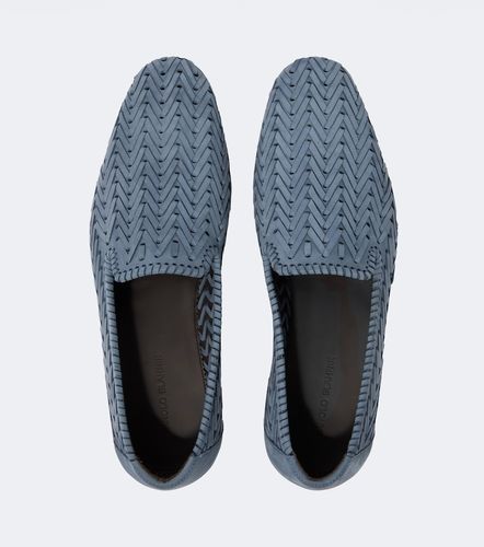 Mocassins Mario en cuir effet tissé - Manolo Blahnik - Modalova