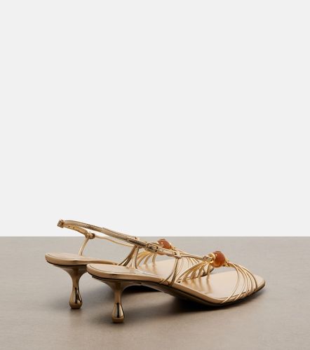 Sandales Lova en cuir métallisé à ornements - Jimmy Choo - Modalova