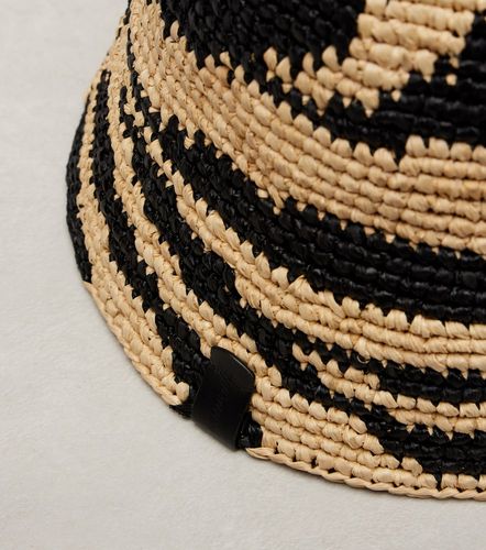 Chapeau bob en raphia à motif zébré - Zimmermann - Modalova