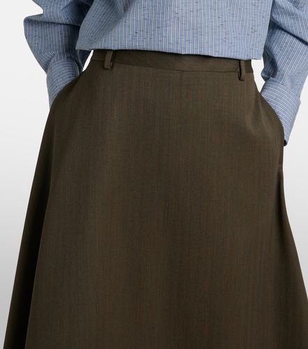 Jupe midi asymétrique en laine - Bottega Veneta - Modalova