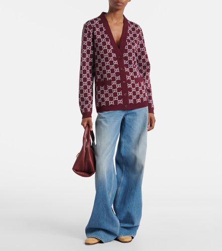 Cardigan GG réversible en jacquard de laine mélangée - Gucci - Modalova