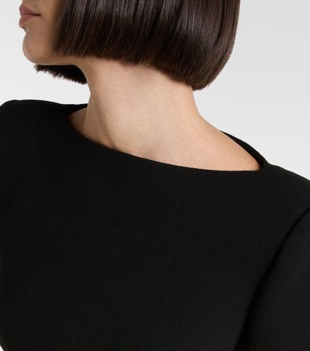 Robe en laine vierge et shearling - Valentino - Modalova