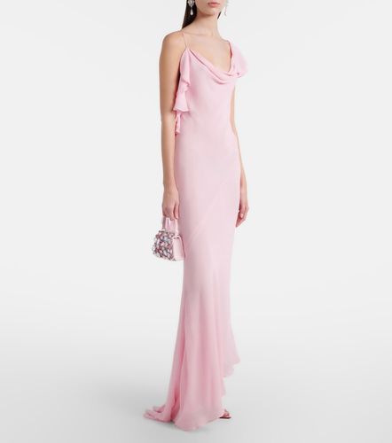 Robe longue en georgette - Self-Portrait - Modalova