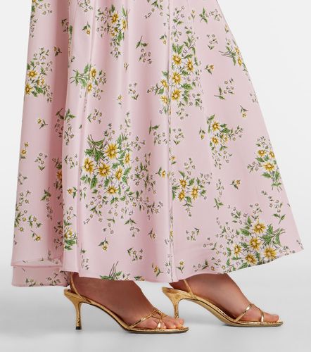 Robe en soie à appliqué floral - Rodarte - Modalova
