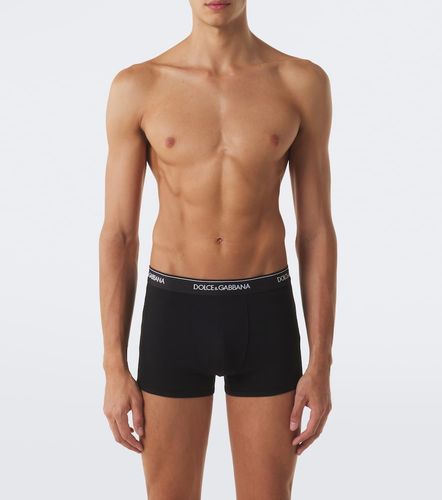 Set de 3 boxers en coton mélangé - Dolce&Gabbana - Modalova