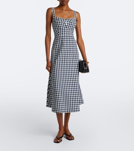 Robe midi Aila en coton à motif vichy - Veronica Beard - Modalova