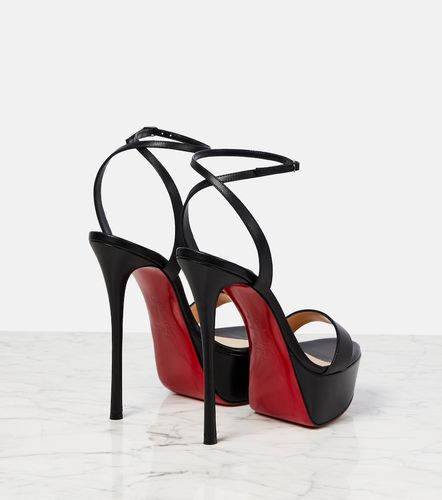 Sandales Loubi Queen Alta 150 à plateau en cuir - Christian Louboutin - Modalova