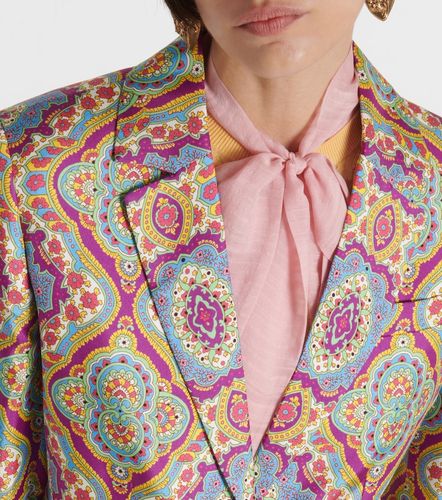 Etro Blazer en soie imprimé - Etro - Modalova