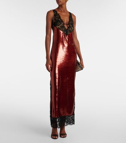 Robe à sequins et finitions en dentelle - The New Arrivals Ilkyaz Ozel - Modalova