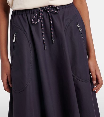 Jupe midi en coton mélangé - Moncler - Modalova
