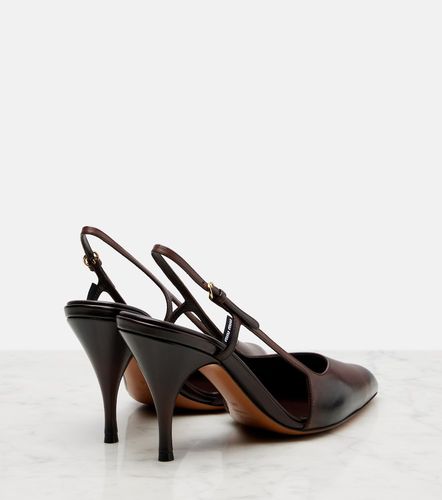 Miu Miu Escarpins slingback en cuir - Miu Miu - Modalova