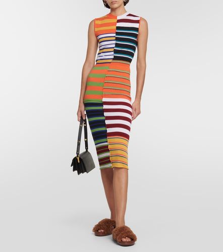 Marni Robe midi rayée en laine - Marni - Modalova