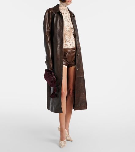 Short en cuir et crochet - Magda Butrym - Modalova