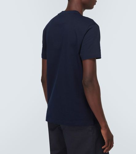 T-shirt en coton à logo brodé - Versace - Modalova