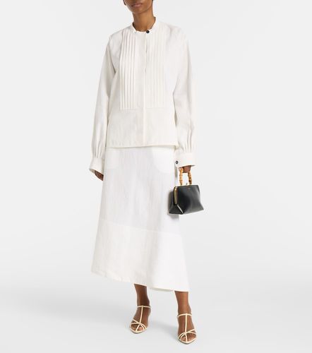 Jupe midi asymétrique en lin - Jil Sander - Modalova