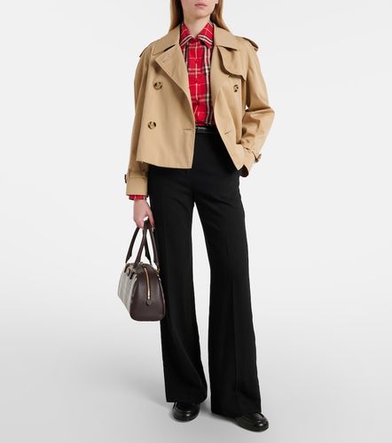 Veste courte en gabardine de coton - Burberry - Modalova