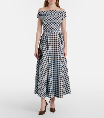 Robe midi en coton mélangé - Oscar de la Renta - Modalova