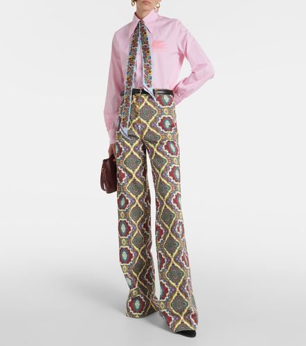 Jean wide taille haute à imprimé - Etro - Modalova