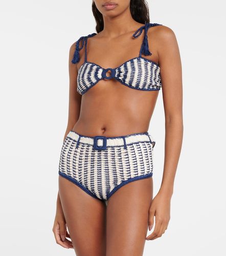 Culotte de bikini taille haute en crochet de coton - Anna Kosturova - Modalova