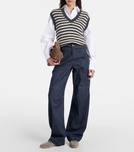 Jean wide taille haute - Brunello Cucinelli - Modalova