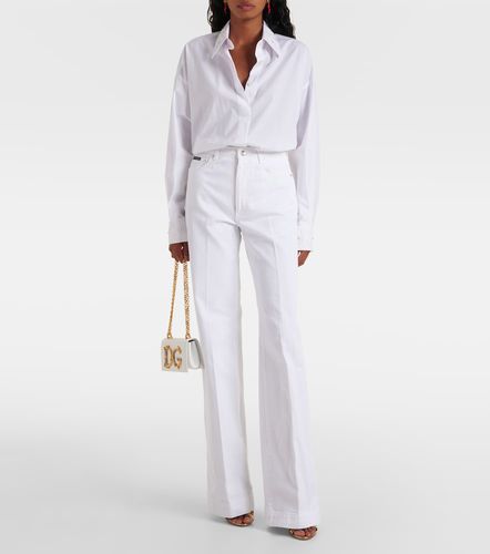 Chemise en coton à broderies - Dolce&Gabbana - Modalova