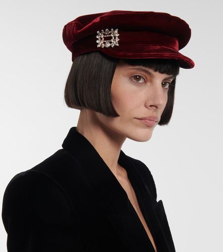 Casquette Baker Boy en velours - Roger Vivier - Modalova