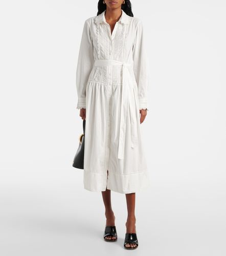 Robe chemise en coton à ceinture - Ulla Johnson - Modalova