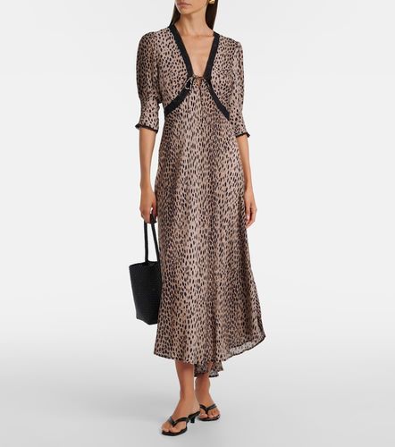 Robe midi Amina imprimée en crêpe - Rixo - Modalova