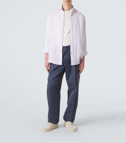 Chemise rayée en lin à rayures - Brunello Cucinelli - Modalova