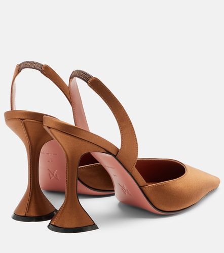Escarpins slingback Holli en satin - Amina Muaddi - Modalova