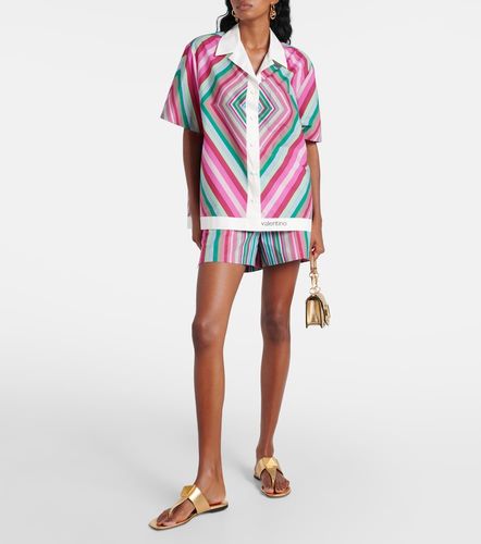 Chemise en popeline de coton imprimée - Valentino - Modalova