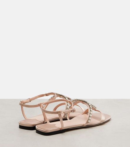 Sandales Gwyn en cuir et satin à ornements - Jimmy Choo - Modalova