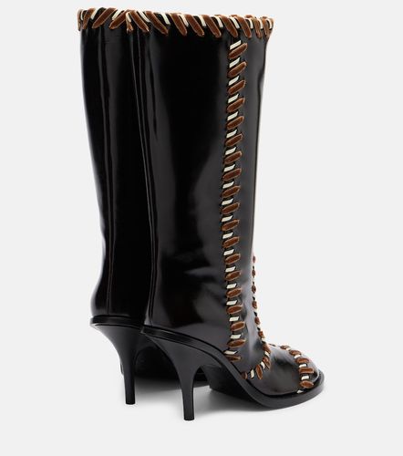 Bottes 90 en cuir à ornements - Dries Van Noten - Modalova