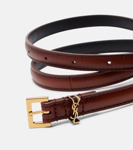 Ceinture Cassandre en cuir - Saint Laurent - Modalova