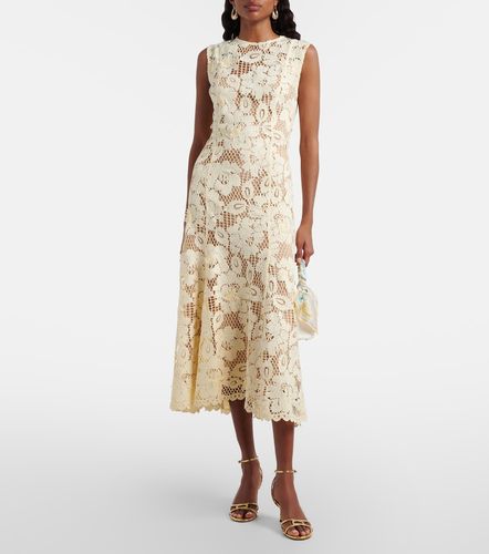 Self-Portrait Robe midi en crochet - Self-Portrait - Modalova