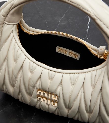 Sac Wander Small en cuir à anse supérieure - Miu Miu - Modalova
