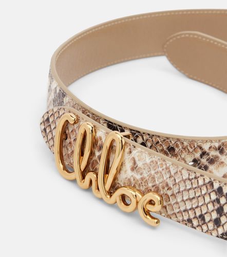 Chloé Ceinture Chloé Iconic en cuir façon serpent - Chloe - Modalova