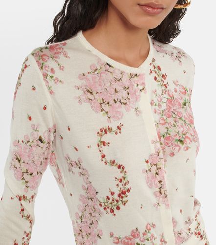 Cardigan en cachemire et soie à fleurs - Giambattista Valli - Modalova