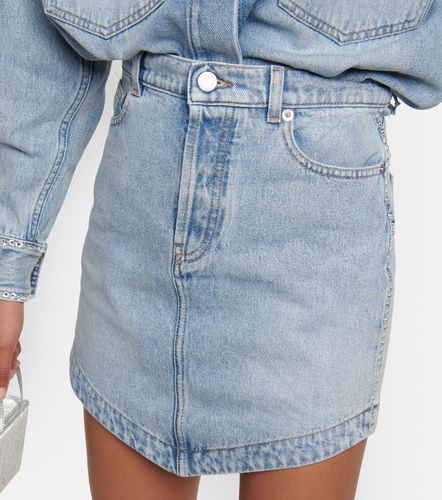 Mini-jupe en jean à ornements - Alexandre Vauthier - Modalova