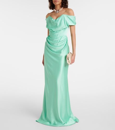 Robe longue Nova Cocotte en satin - Vivienne Westwood - Modalova