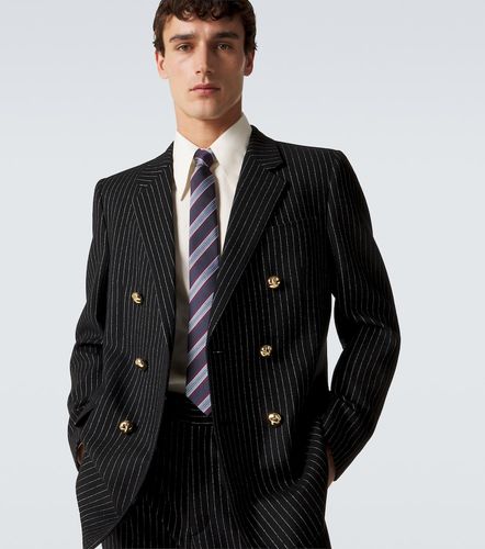 Cravate rayée en jacquard de soie - Valentino Garavani - Modalova