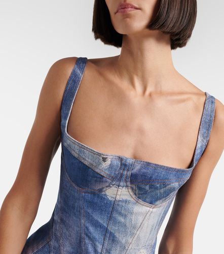 Robe en denim délavé - Roberto Cavalli - Modalova