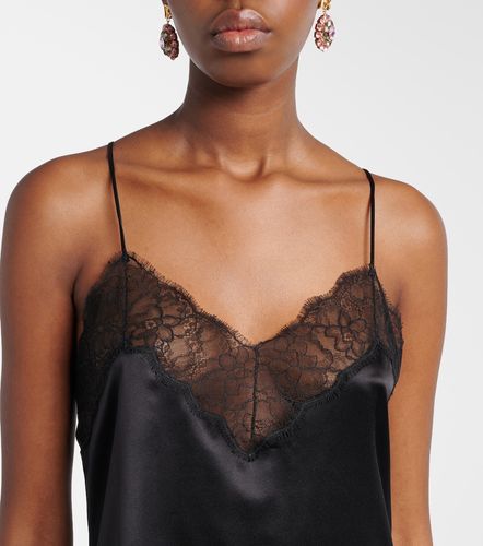 Robe nuisette en soie et coton mélangés - Dolce&Gabbana - Modalova