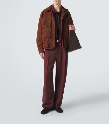 Pantalon large plissé en gabardine - Lemaire - Modalova