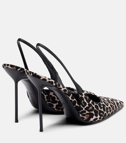 Escarpins slingback Lidia à motif léopard - Paris Texas - Modalova