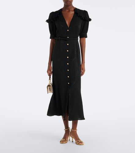Robe midi en jacquard de soie - Alessandra Rich - Modalova