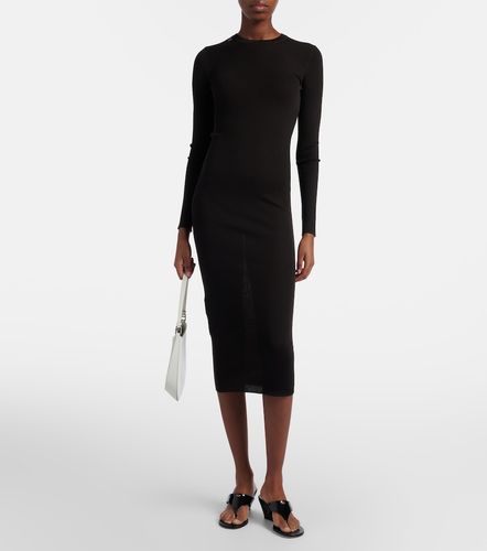 Prada Robe midi en laine vierge - Prada - Modalova