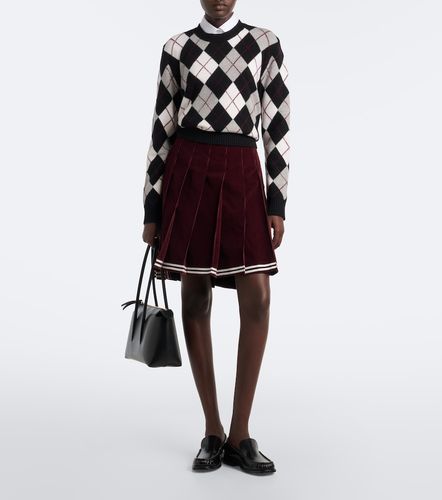 Mini-jupe en velours de coton - Thom Browne - Modalova