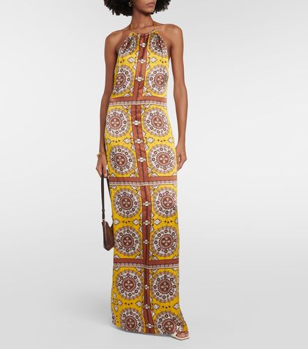 Robe longue Rigel imprimée en soie - Nili Lotan - Modalova