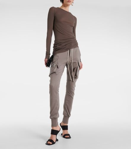 Pantalon cargo skinny en coton à taille haute - Rick Owens - Modalova